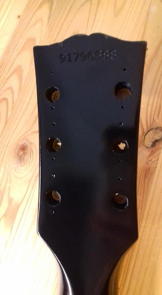 Gibson Les Paul Halsbruch Reparatur – Detailansicht 11 – Gitarrenreparatur Heier Guitars